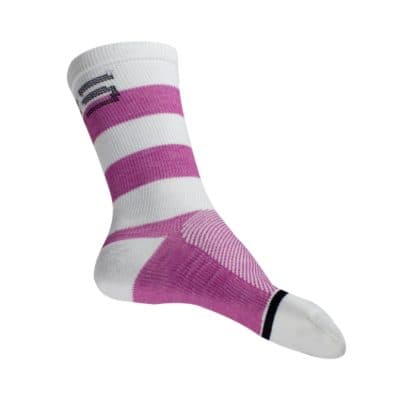 SOCK 3/4 SPACE - WHITE/PURPLE/BLACK