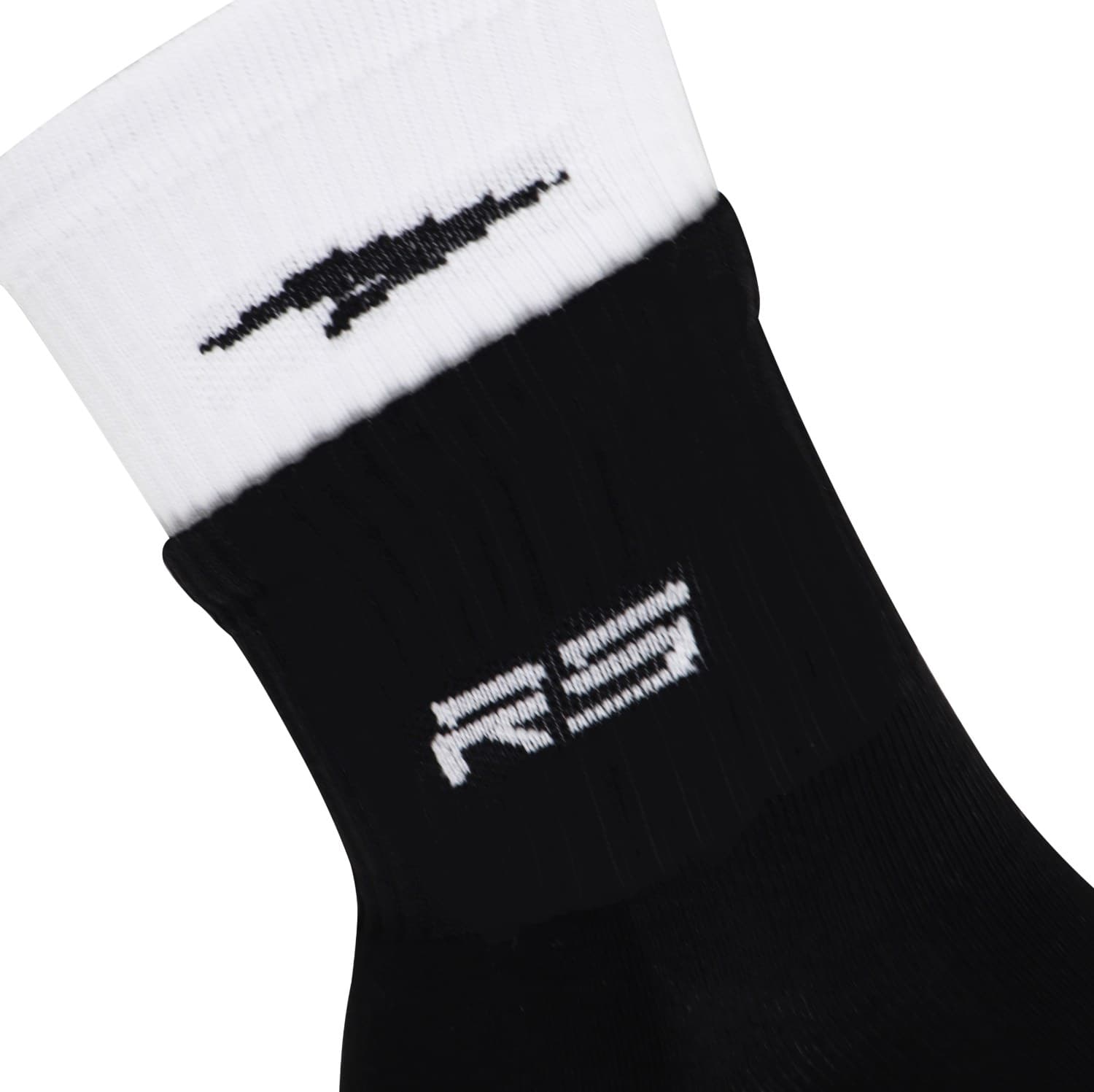 SOCK 3/4 DOBLE PUÑO - BLACK/WHITE - 2