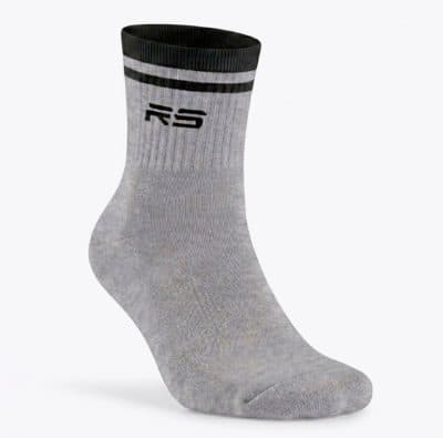 LINES SOCK UNISEX - LT.GREY/BLACK