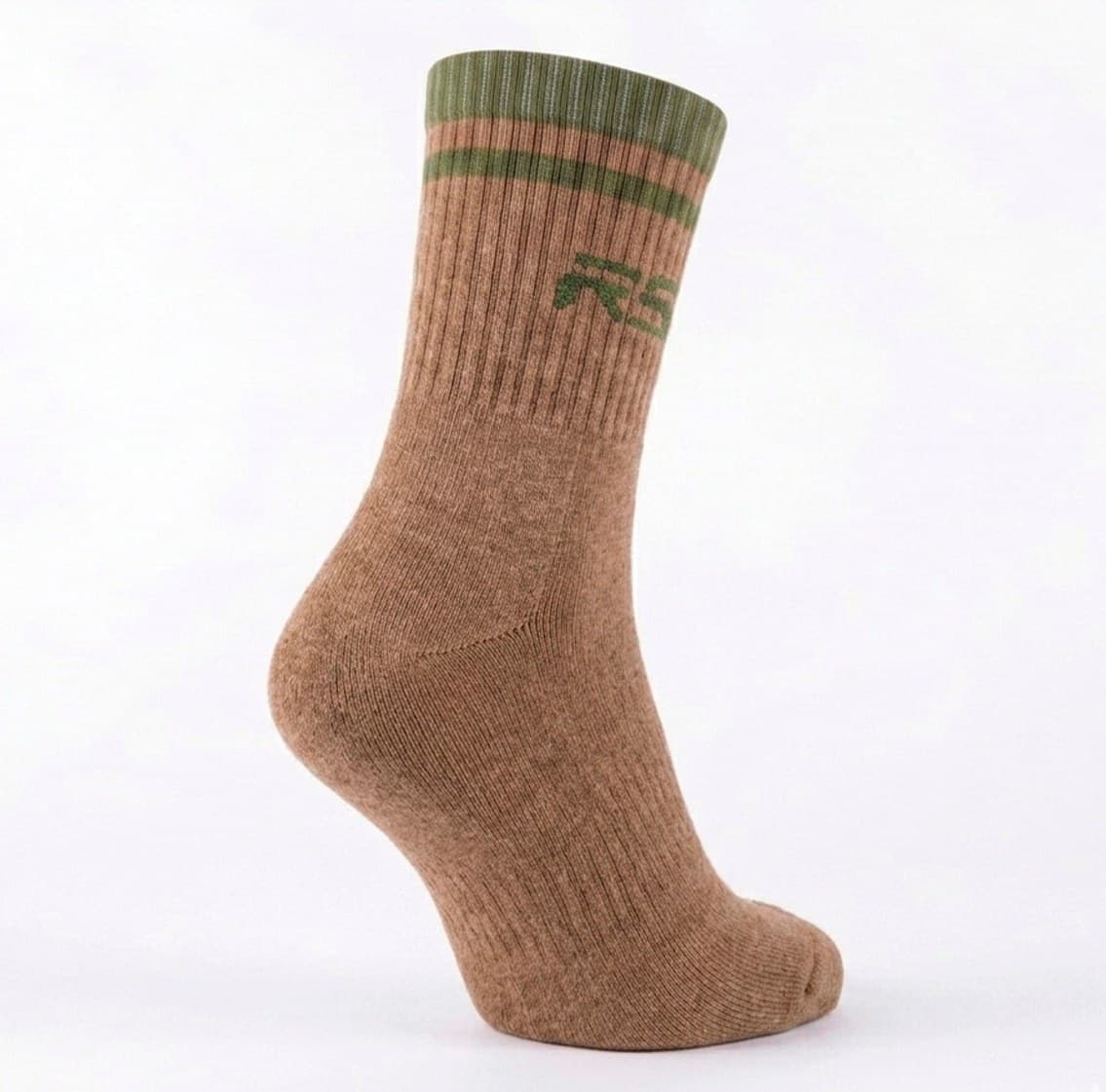 LINES SOCK MEN - KHAKI/GREEN - 2
