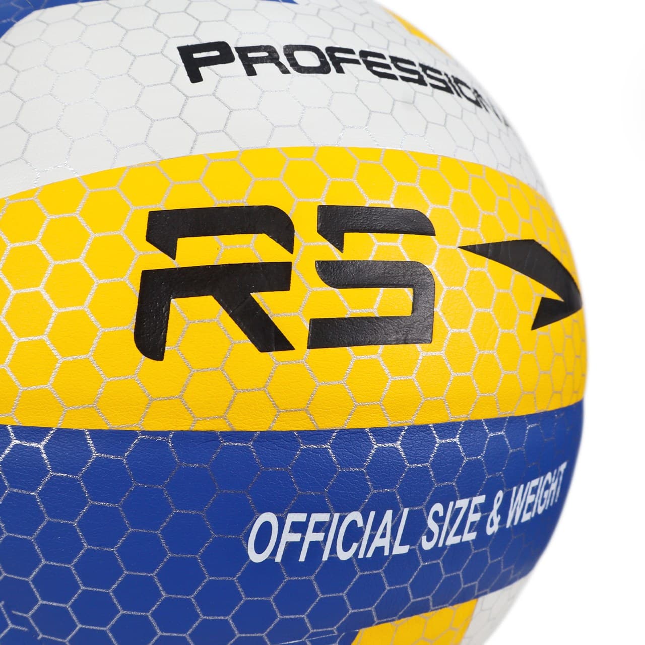 VOLLEYBALL PRO N°5 - ROYAL/YELLOW - 4