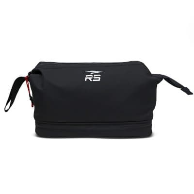 COSMETIC BAG - BLACK/RED