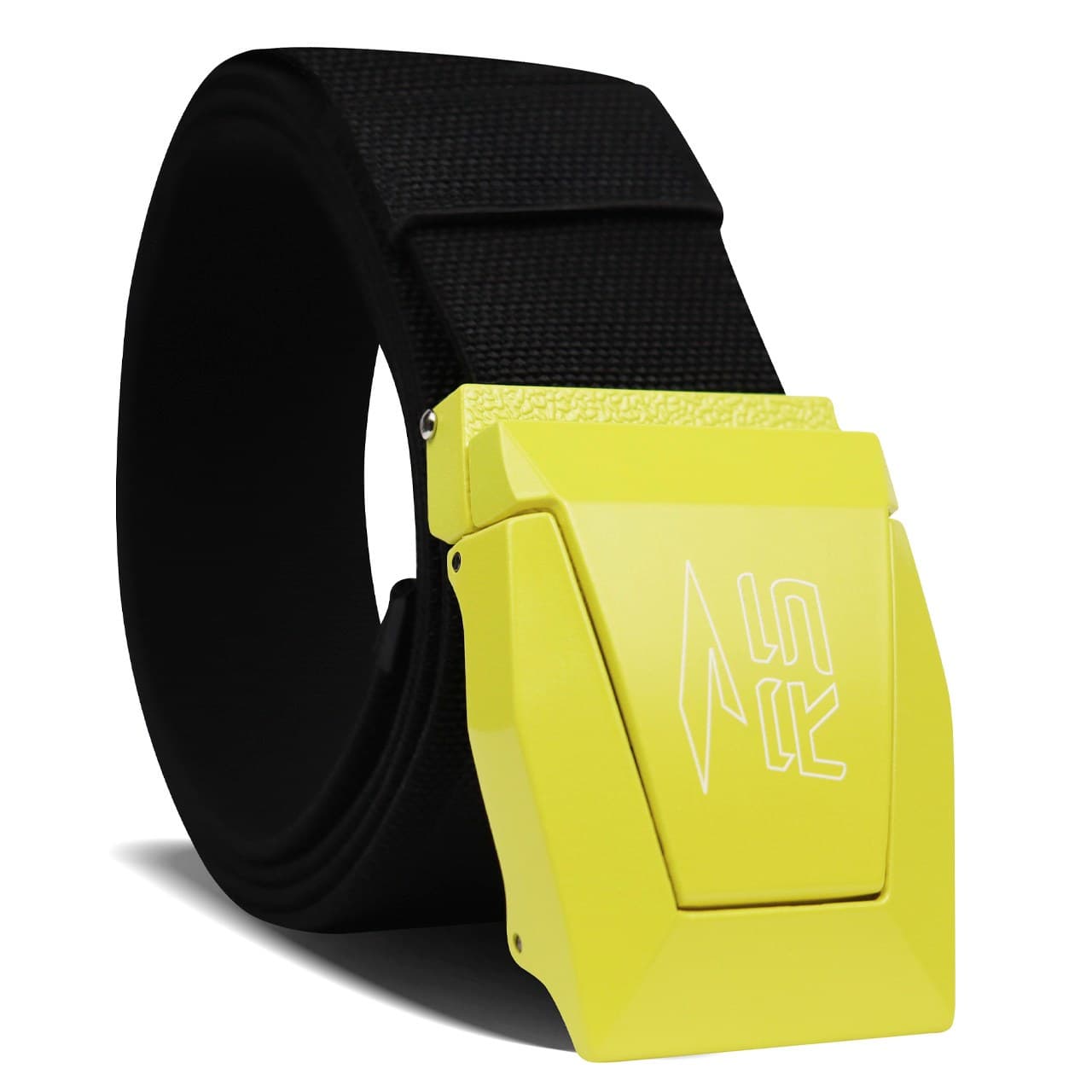 TACTICAL BELT MEN 125 CM - BLACK/YELLOW - 2