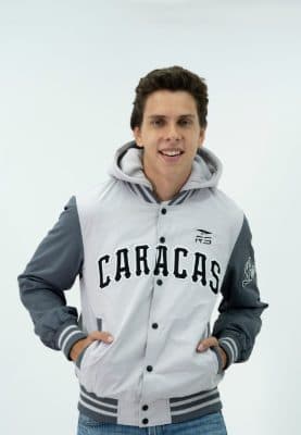 BOMBER JACKET MEN LEONES 24-25 - GREY/LT.GREY