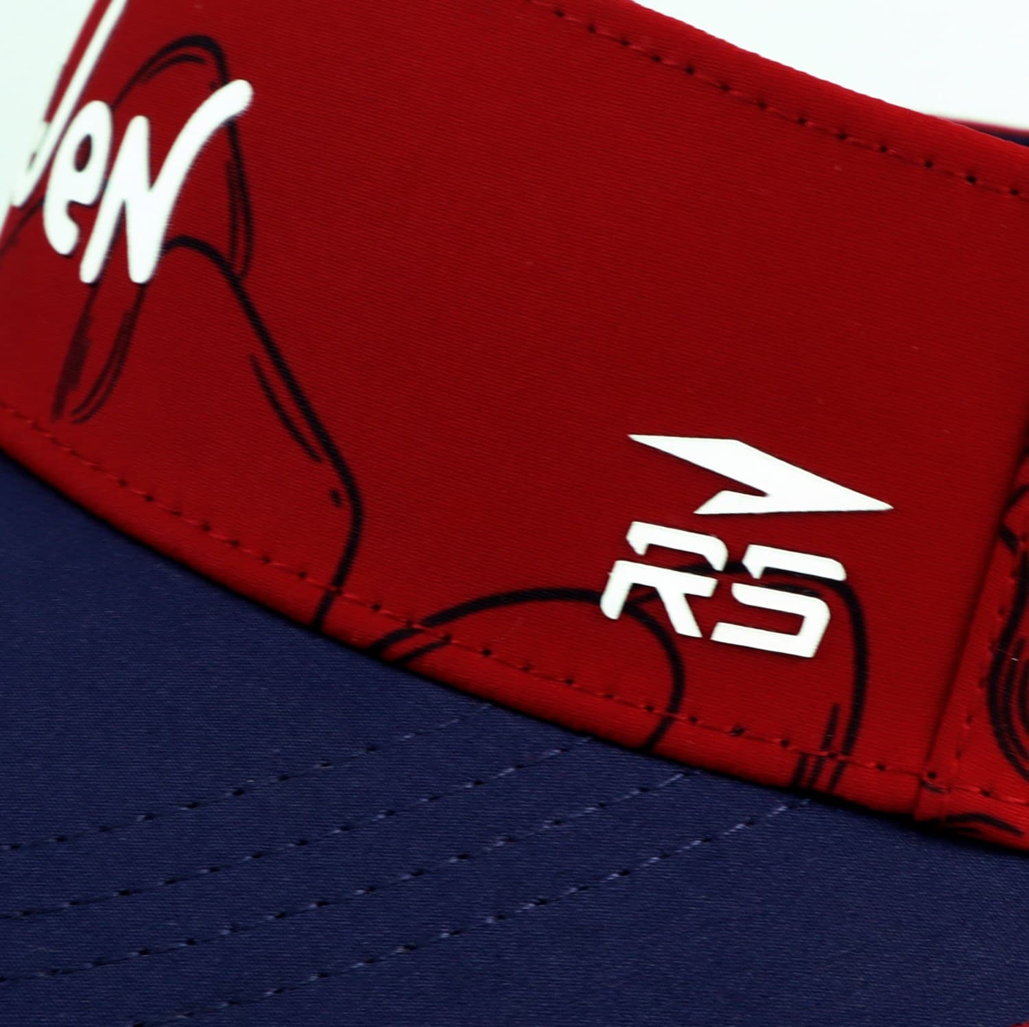 ORCHID VISOR OLYMPIC 56CM RED/NAVY - 3