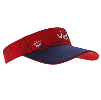 ORCHID VISOR OLYMPIC 56CM RED/NAVY