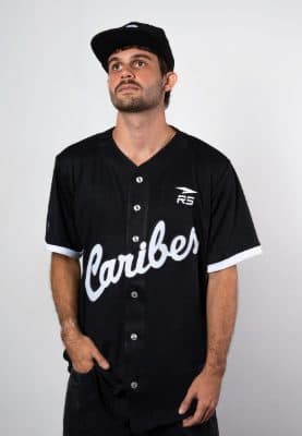 CAMISA OFICIAL CITY CONNECT CABALLERO CARIBES - NEGRO