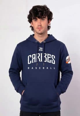 HOODIE OFICIAL UNISEX CARIBES  - AZUL MARINO