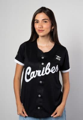 CAMISA OFICIAL CITY CONNECT DAMA CARIBES - NEGRO