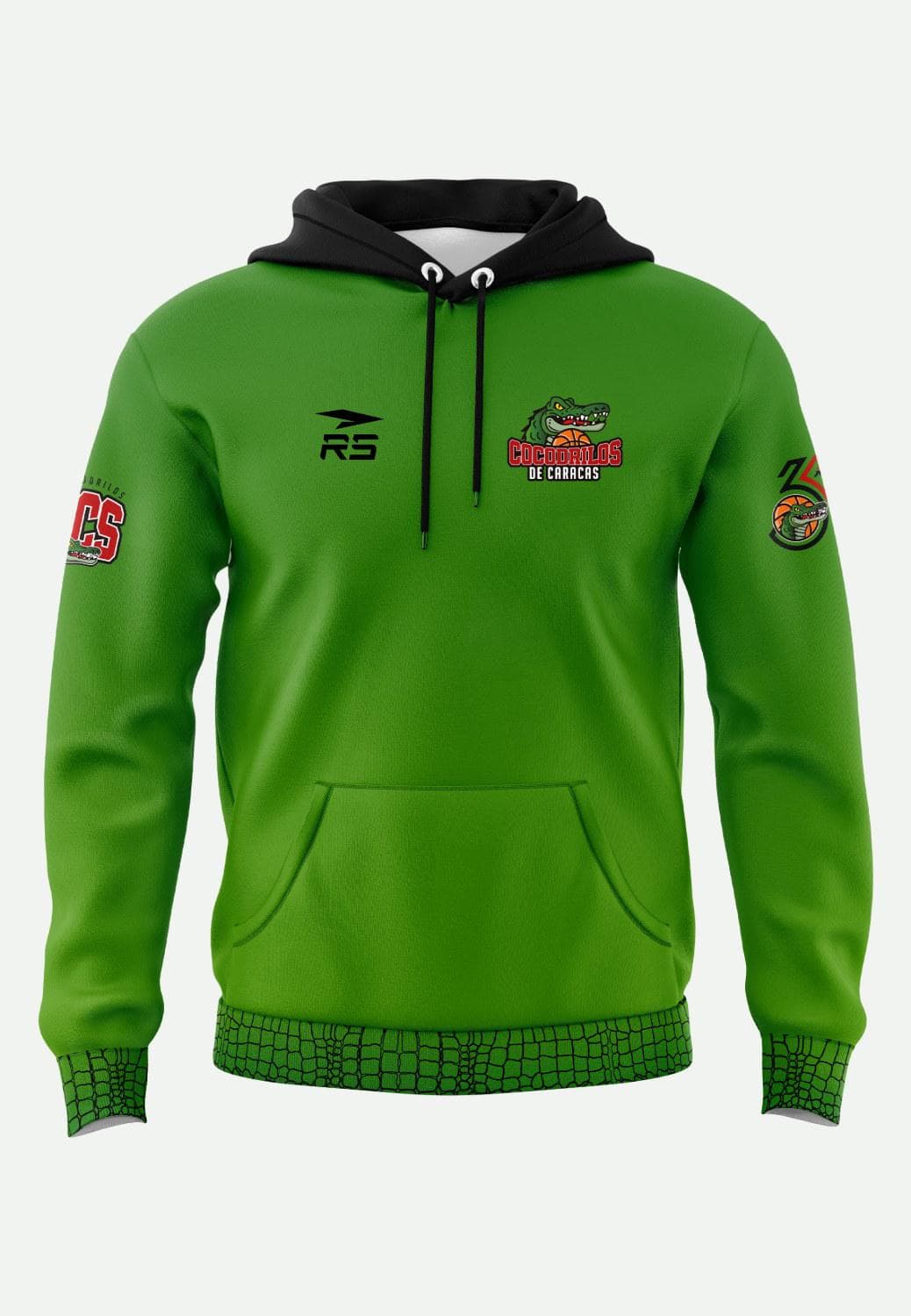 HOODIE DE CABALLERO COCODRILOS DE CARACAS - VERDE - 2
