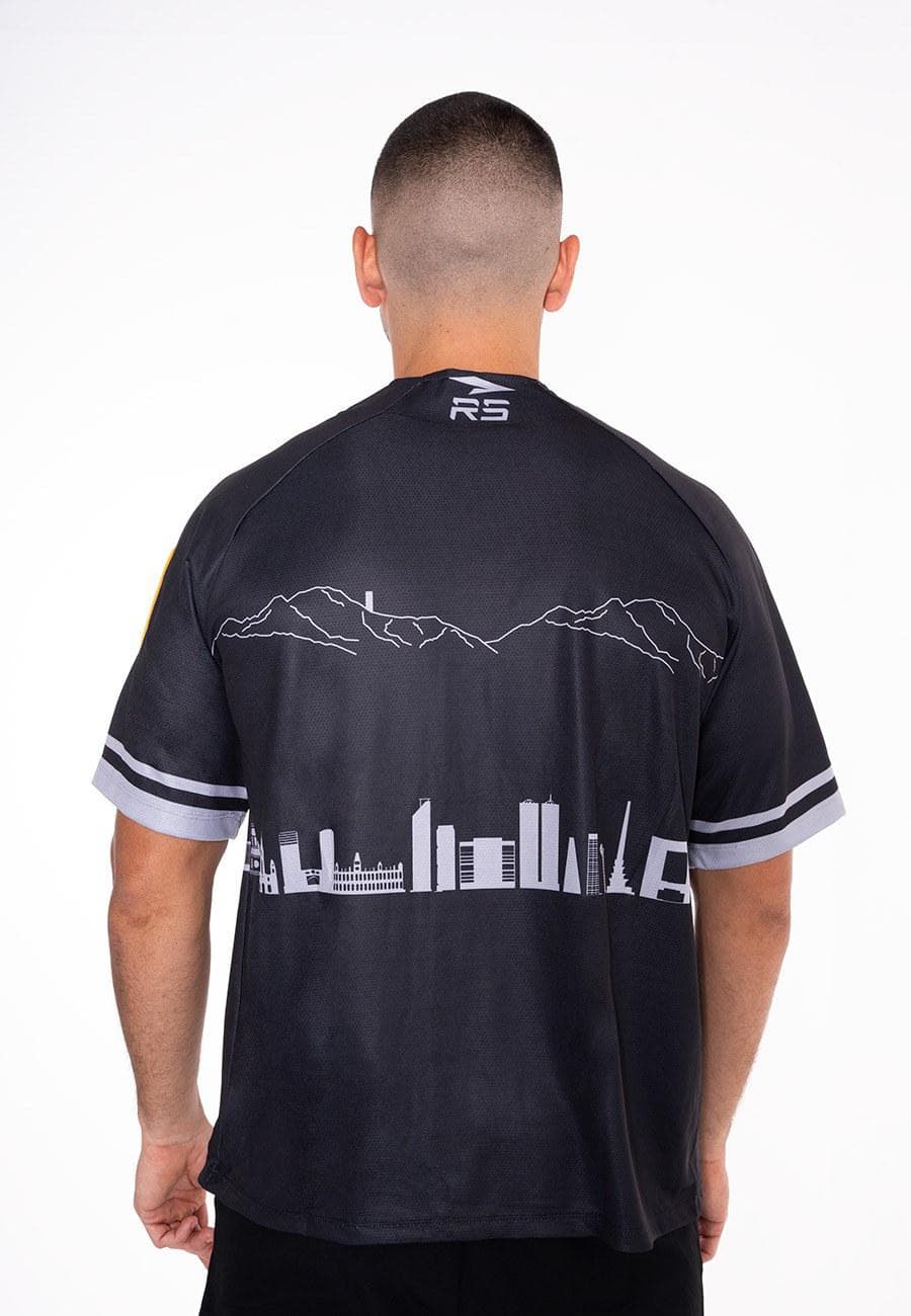 CAMISA DE JUEGO OFICIAL CABALLERO CAMPEONES LEONES DEL CARACAS -  NEGRO/GRIS - 4