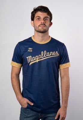 FRANELA BASICA VISITA UNISEX NAVEGANTES DEL MAGALLANES - AZUL ULTRAMAR