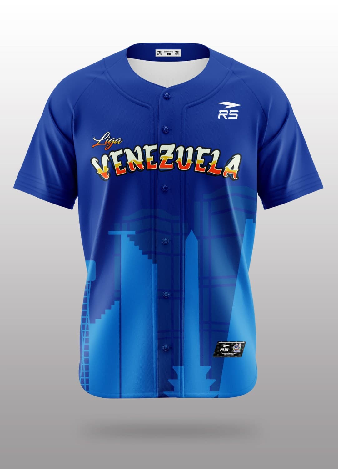 CAMISA OFICIAL VISITA UNISEX SERIE DE LAS AMERICAS - AZUL - 1