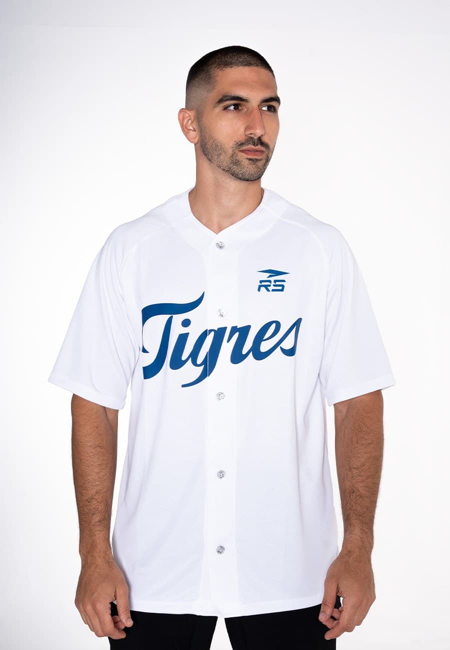 CAMISA OFICIAL HOME CABALLERO TIGRES DE ARAGUA BLANCO - 1