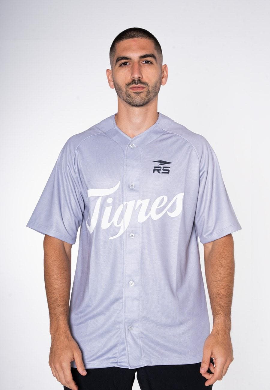 CAMISA OFICIAL VISITA CABALLERO TIGRES DE ARAGUA - GRIS - 1