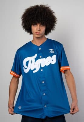 CAMISA OFICIAL VISITA CABALLERO TIGRES DE ARAGUA - AZUL