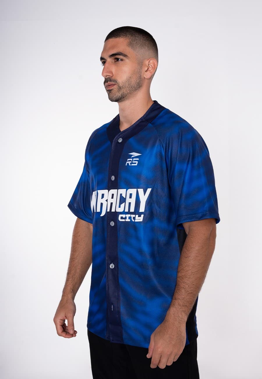 CAMISA OFICIAL CITY CONNECT CABALLERO TIGRES DE ARAGUA - AZUL CAMUFLADO - 3