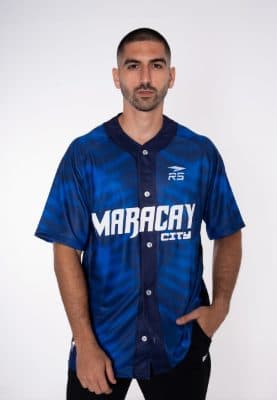 CAMISA OFICIAL CITY CONNECT CABALLERO TIGRES DE ARAGUA - AZUL CAMUFLADO
