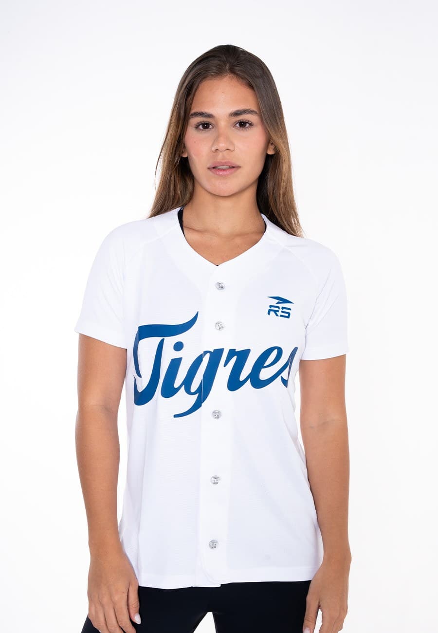 CAMISA OFICIAL HOME DAMA TIGRES DE ARAGUA BLANCO - 1