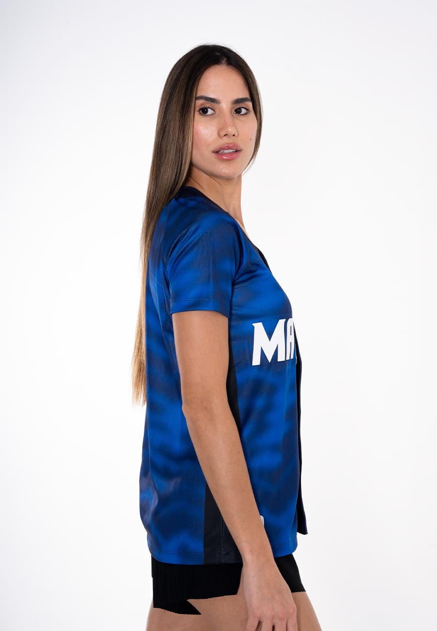 CAMISA OFICIAL CITY CONNECT DAMA TIGRES DE ARAGUA - AZUL CAMUFLADO - 2