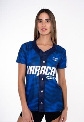 CAMISA OFICIAL CITY CONNECT DAMA TIGRES DE ARAGUA - AZUL CAMUFLADO