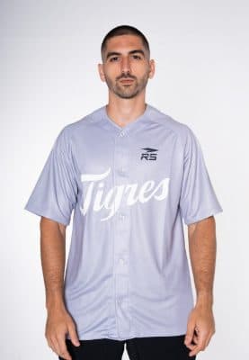 CAMISA OFICIAL VISITA JUVENIL TIGRES DE ARAGUA - GRIS