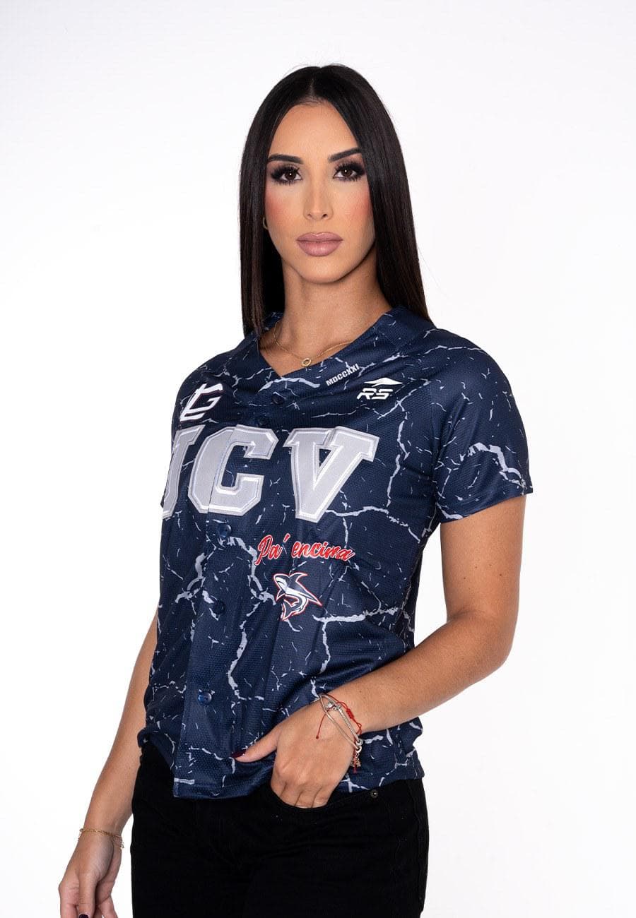 CAMISA OFICIAL CITY CONNECT DAMA TIBURONES DE LA GUAIRA AZUL MARINO - 3