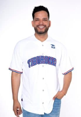 CAMISA OFICIAL HOME JUVENIL TIBURONES DE LA GUAIRA BLANCO/AZUL