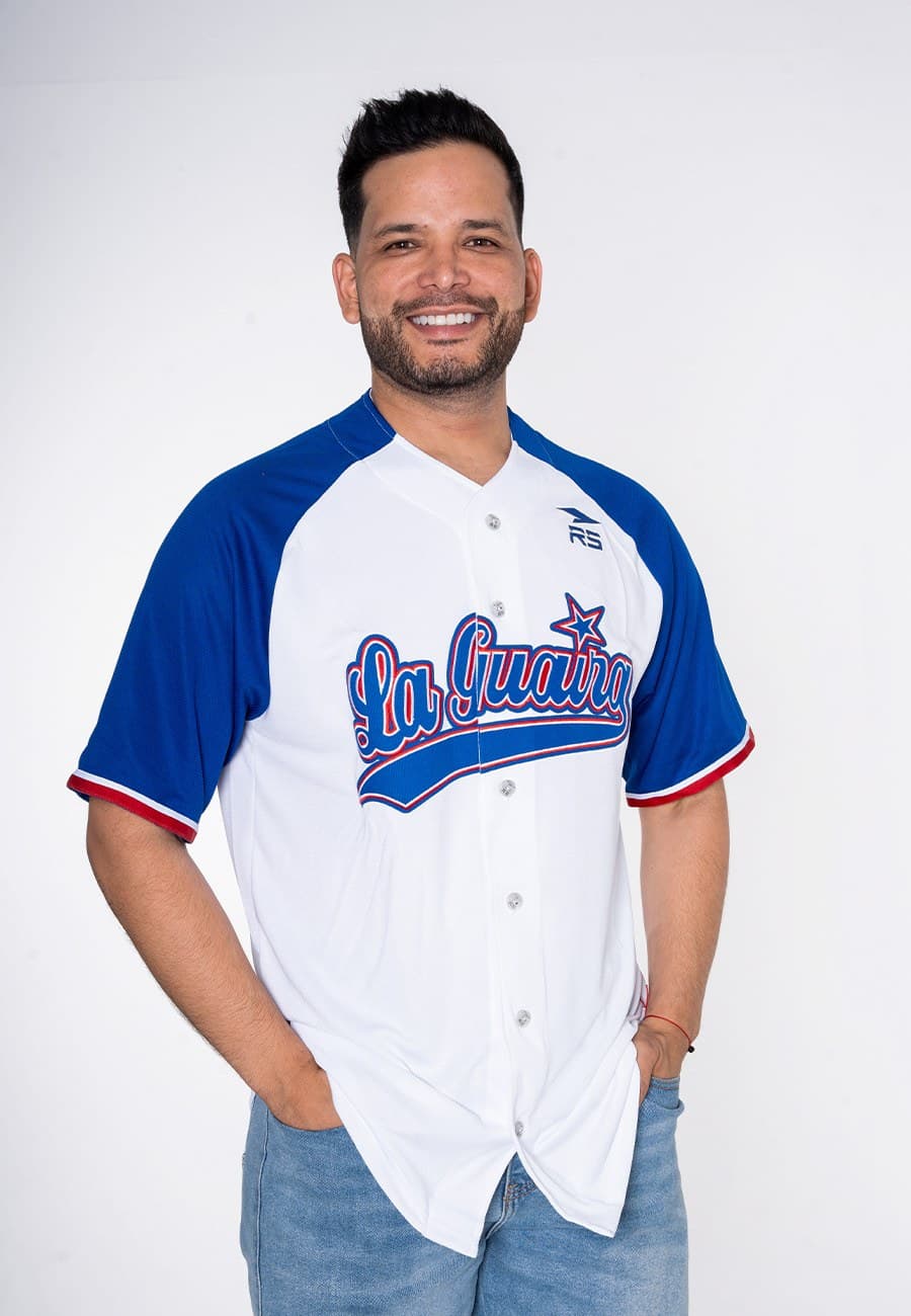 CAMISA OFICIAL  ALTERNATIVA I JUVENIL TIBURONES DE LA GUAIRA BLANCO/AZUL - 1