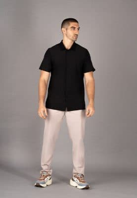 CYPHER MEN SHIRT SHORT SLEEVE - BLACK