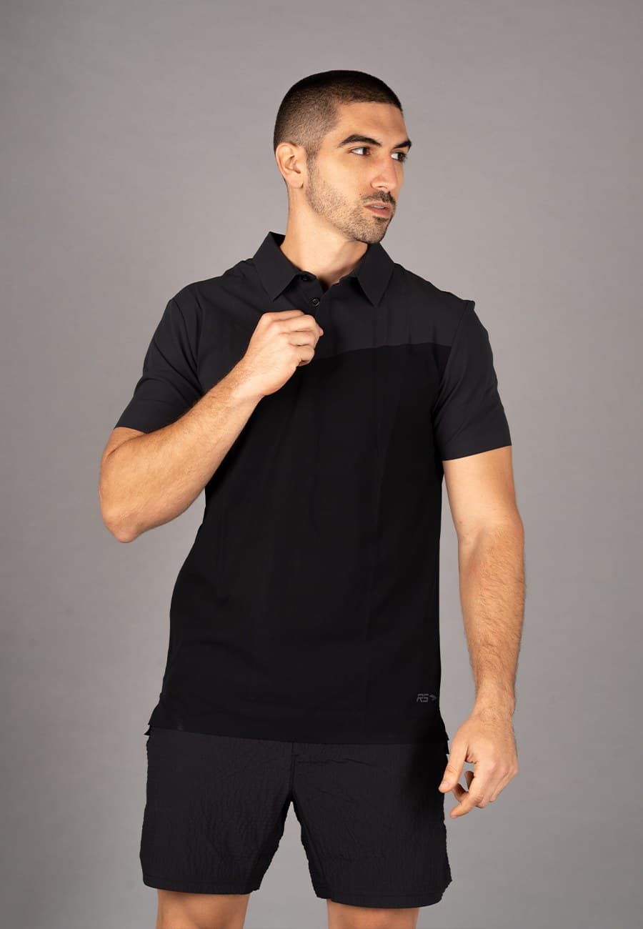 POLO MEN - BLACK/DK.GREY - 1