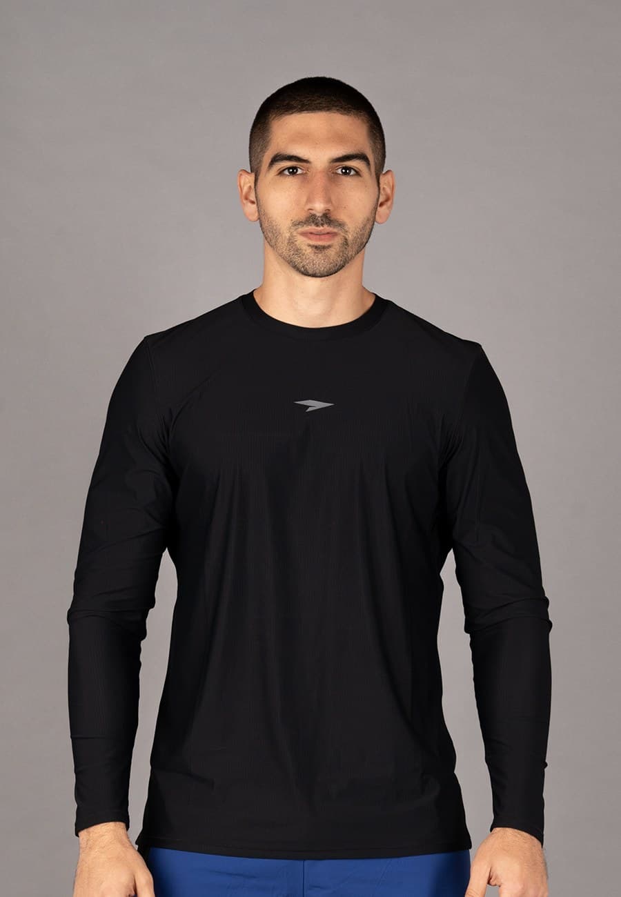 SUN MEN LONG SLEEVE SHIRT MEN - BLACK - 2
