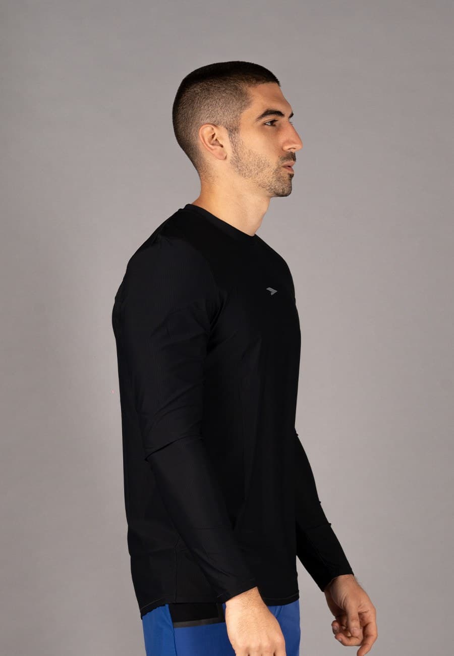 SUN MEN LONG SLEEVE SHIRT MEN - BLACK - 3