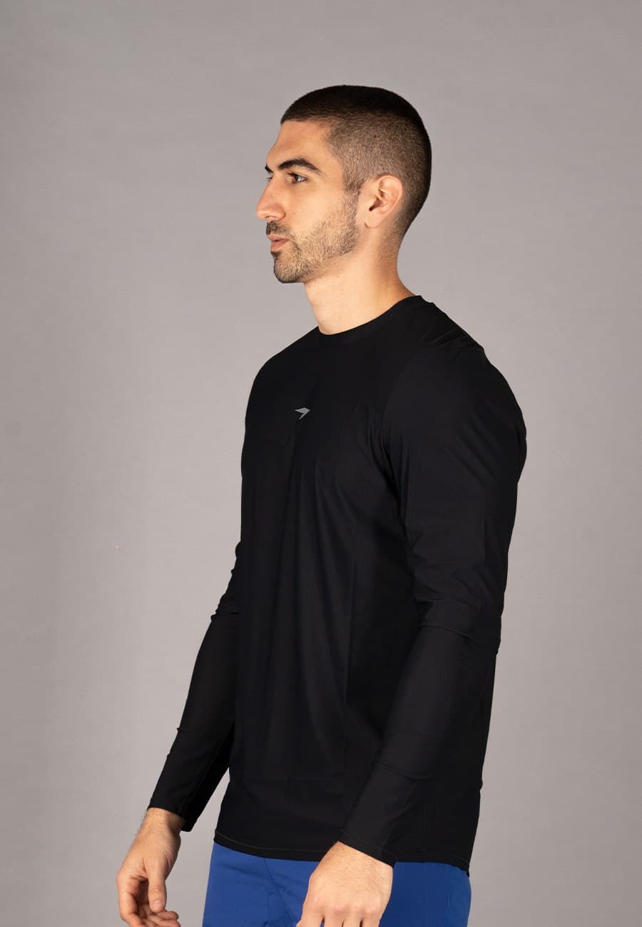 SUN MEN LONG SLEEVE SHIRT MEN - BLACK - 4