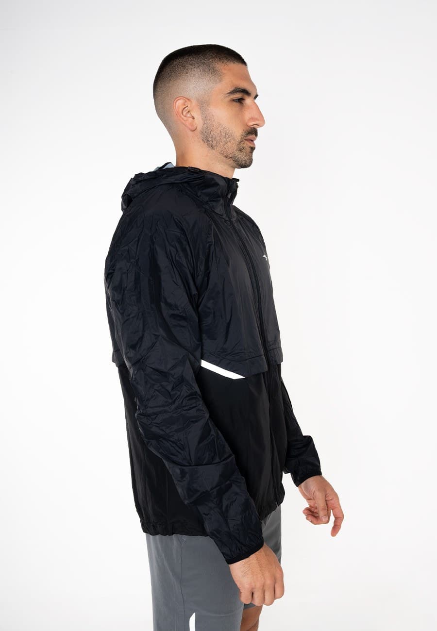 RUNNING JACKET MEN - BLACK - 2