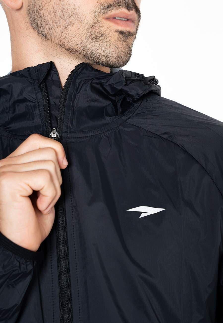 RUNNING JACKET MEN - BLACK - 5