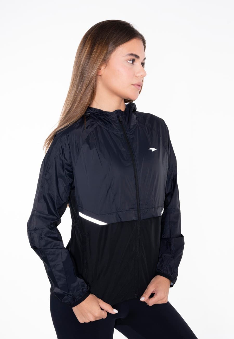 RUNNING JACKET WOMEN - BLACK - 2