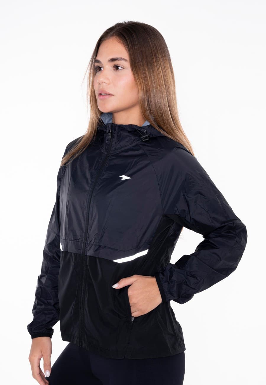 RUNNING JACKET WOMEN - BLACK - 3