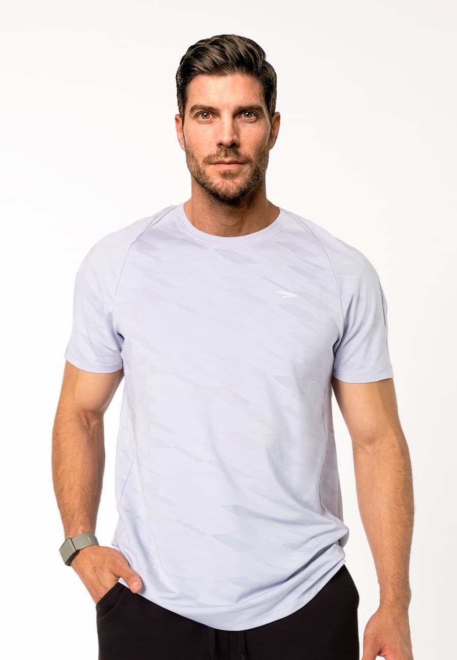 JACKARD SHIRT MEN - GREY BLUE - 1