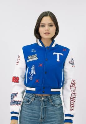 BOMBER JACKET 2.0 WOMEN TIBURONES  24-25 - BLUE/WHITE