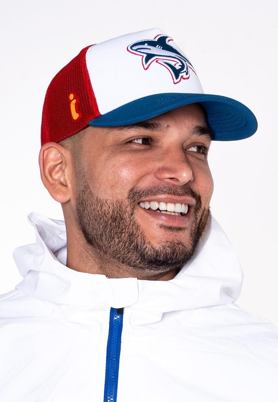 SHARK ALTERNATIVE CAP 24-25 - BLUE/RED - 2