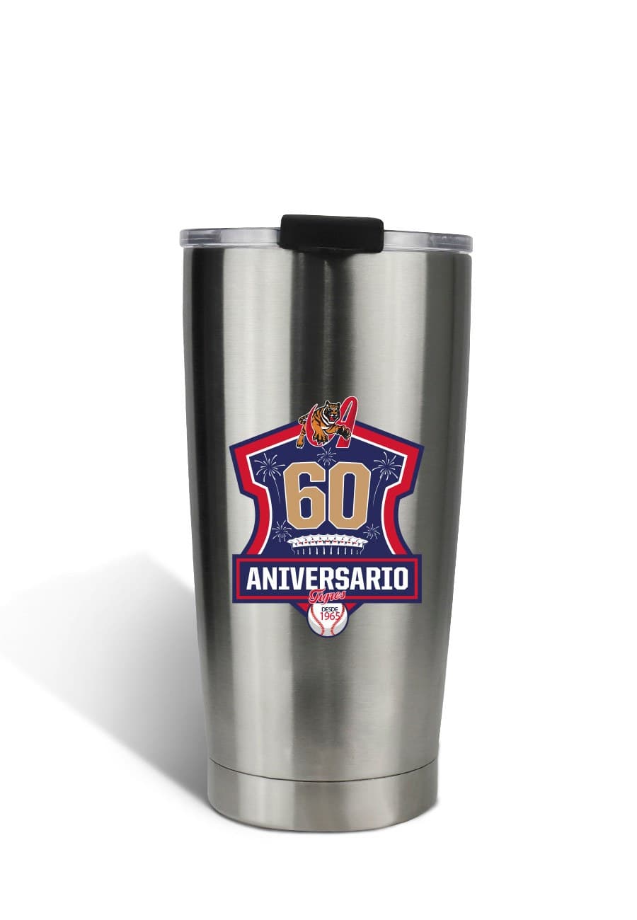 TERMO ENJOY TIGRES (600 ML) - SILVER - 1