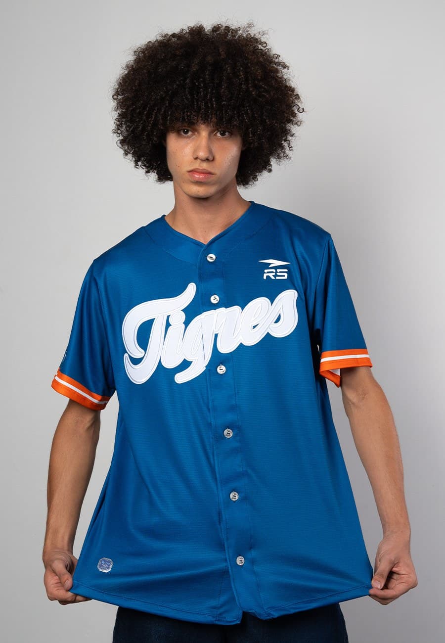 CAMISA OFICIAL VISITA CABALLERO TIGRES DE ARAGUA - AZUL