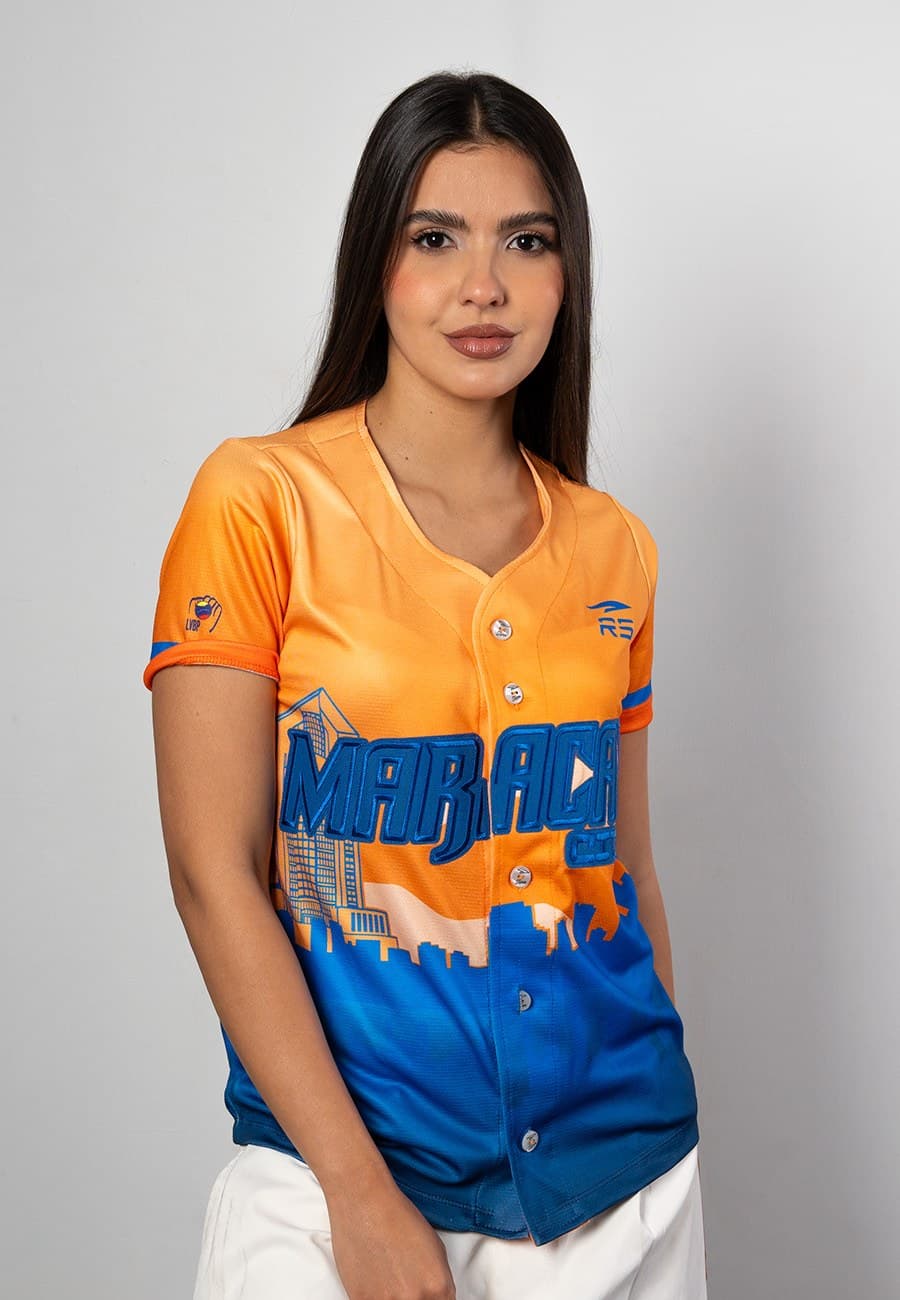 CAMISA OFICIAL CITY CONNECT DAMA TIGRES DE ARAGUA - NARANJA
