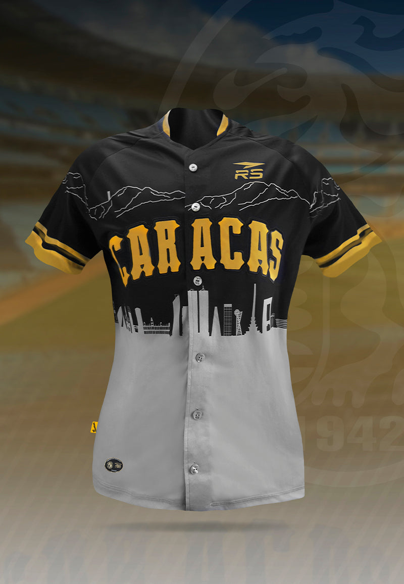 REPL. CAMISA DE JUEGO DAMA CAMPEONES LEONES DEL CARACAS