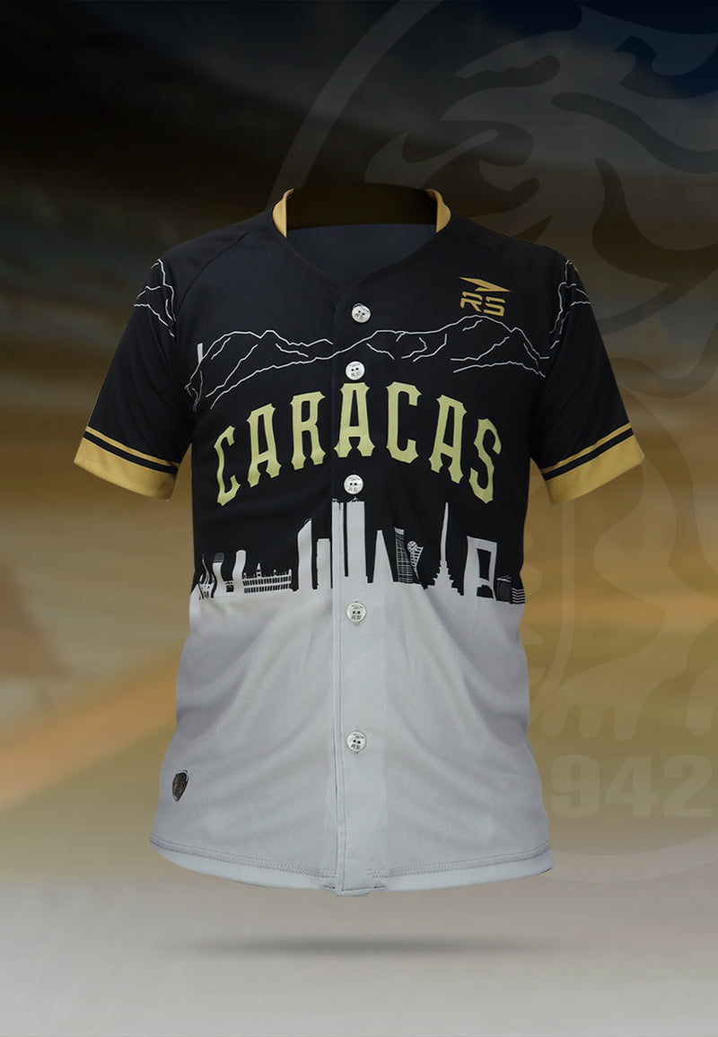 REPLICA CAMISA DE JUEGO JUVENIL CAMPEONES LEONES DEL CARACAS