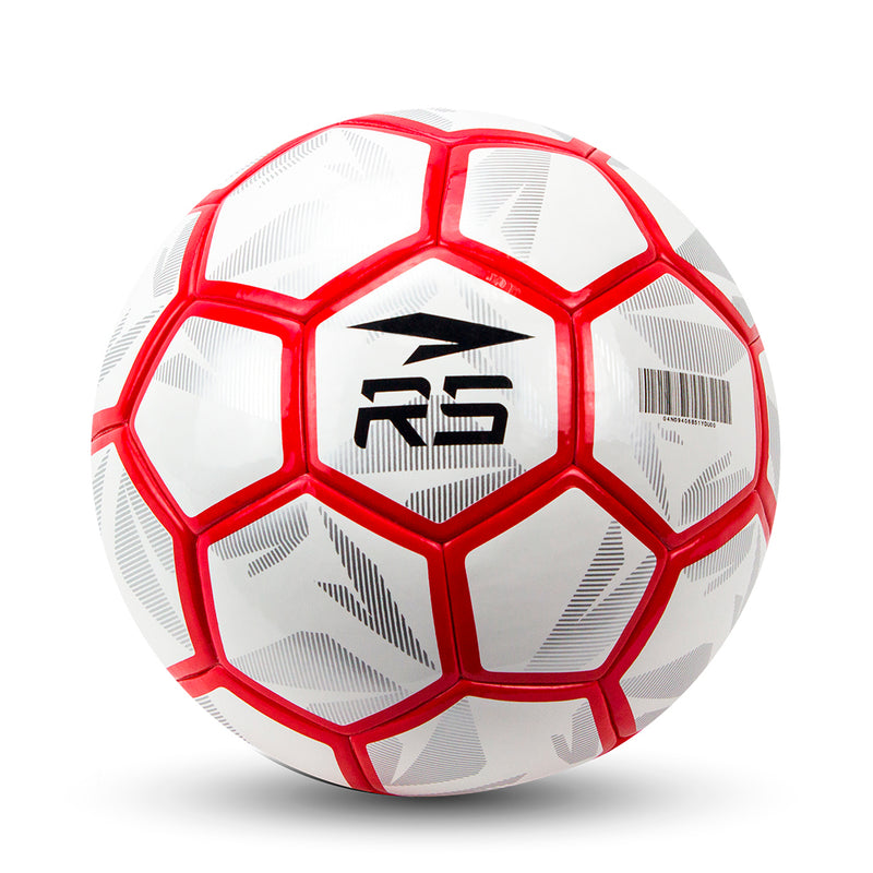 BALON DE FUTBOL N3 - WHITE/RED/SILVER